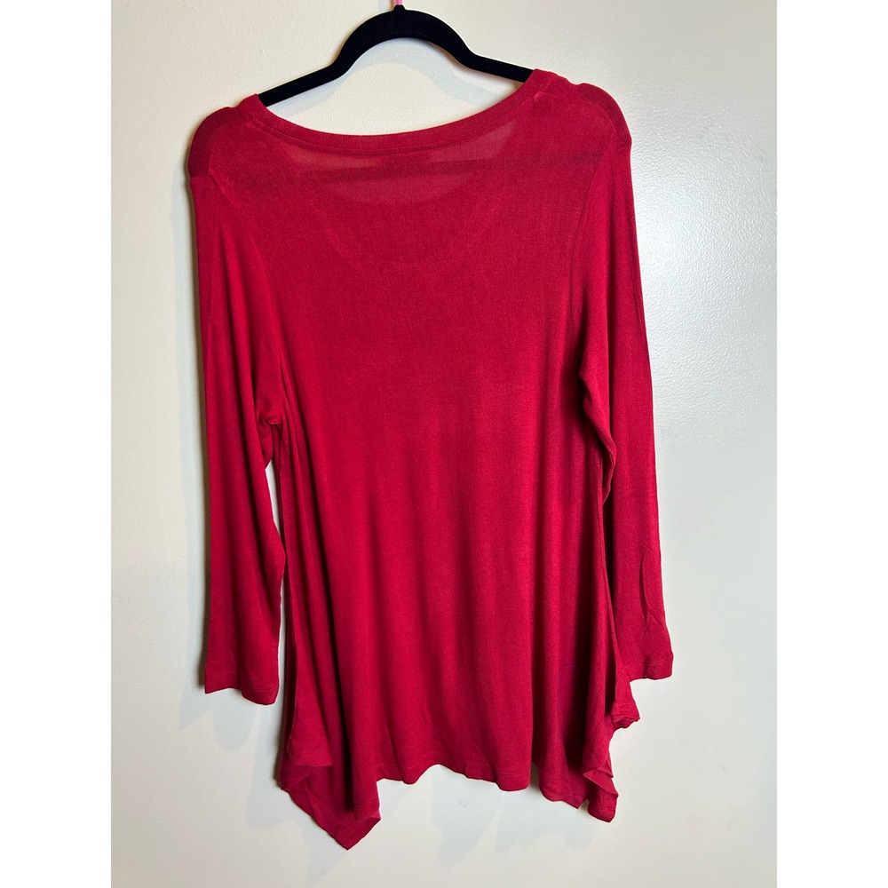 Mountain Mamas Brick Red Flowy Tunic Size Small/Medium Boho Casual - Picture 5 of 7